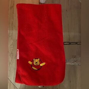 Vintage Red Winnie the Pooh Scarf